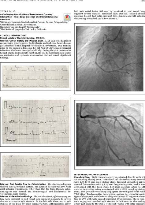 Tctap C A Challenging Complication Of Percutaneous Coronary