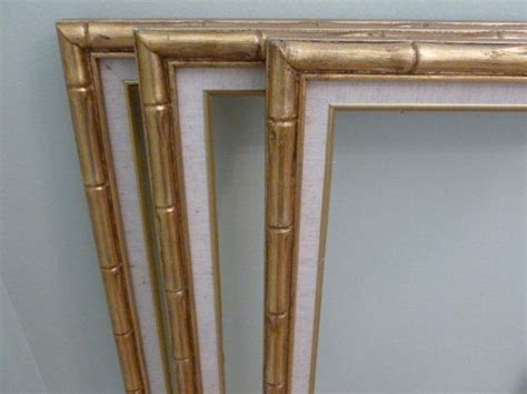 Vintage Faux Bamboo Frames Gold And Large Three By Agelessalchemy