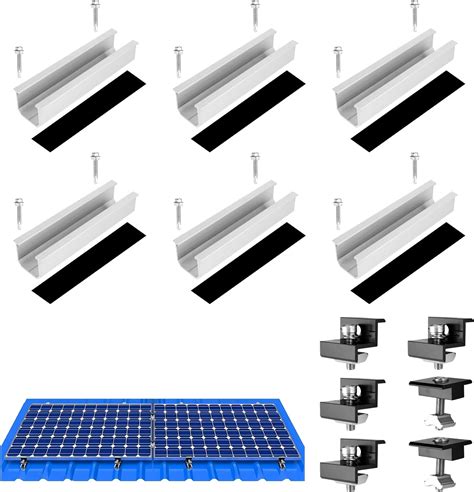 Kit De Fixation Panneau Solaire Pour Toit Plat Cm Et Mm