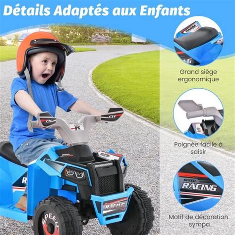 Bebeboutik Costway Quad Electrique Pour Enfants V Ah Km H