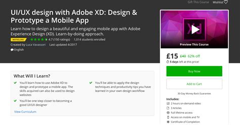 Adobe Xd Course Learn Adobe Xd While Designing A Real Mobile App