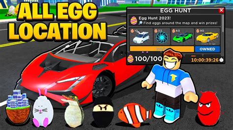 ALL 100 EGG LOCATIONS IN CAR DEALERSHIP TYCOON 2023 EGG HUNT UPDATE