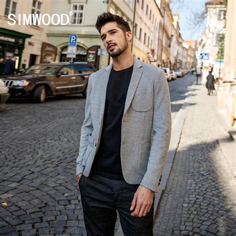 Buy Simwood 2018 New Smart Blazers Men Fashion Suit