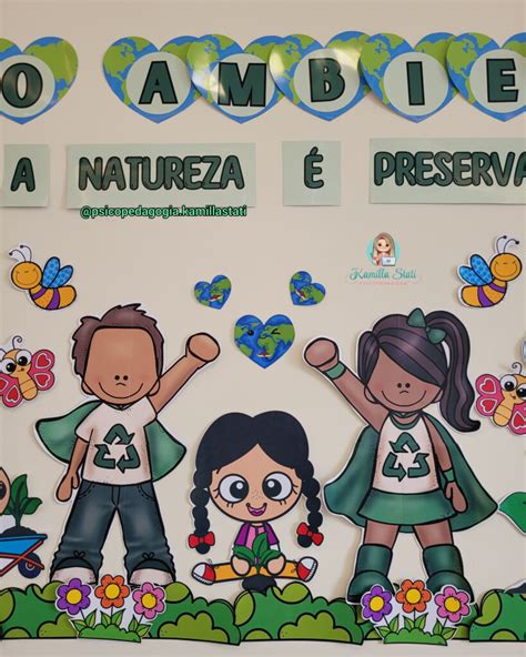 Painel Dia Do Meio Ambiente Psicopedagoga Kamilla Stati