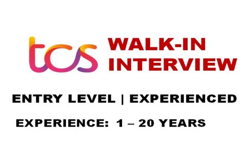 Tcs Walk In Interview On 8th Feb 2023 Tata Consultancy Services Exp 1 20 Yrs