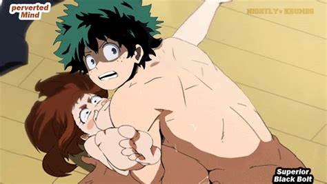 Rule 34 Animated Artist Request Edit Izuku Midoriya My Hero Academia Ochako Uraraka 3164662