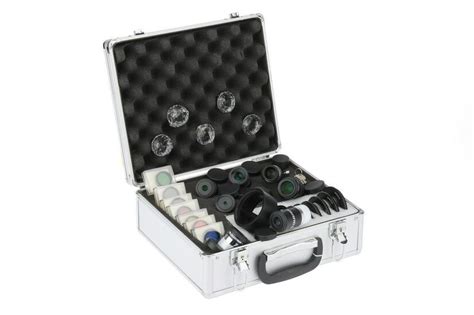 A Celestron Aluminium Fitted Case of telescope Accessories in...