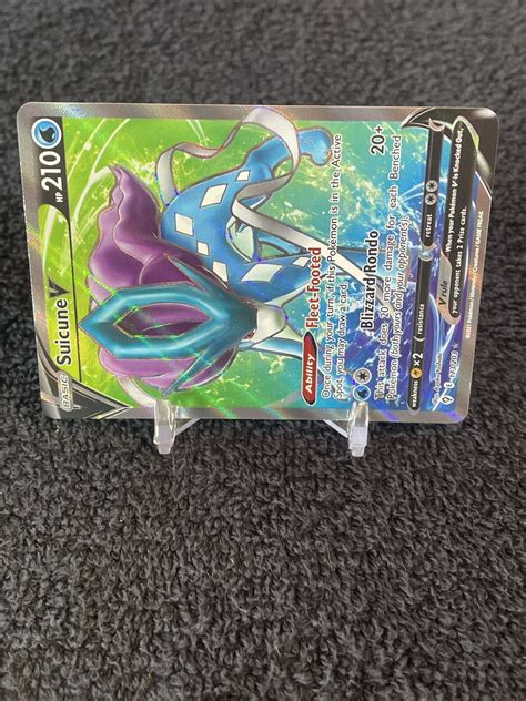 Pok Mon Tcg Suicune V Evolving Skies Holo Ultra Rare Ebay