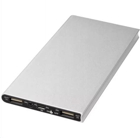 Powerbank Powerbank Mah Z Aluminium Model A Xusb Srebrny