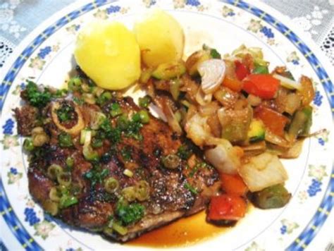 Rumpsteaks Mit Frittierten Zwiebelringen Rezept Kochbar De