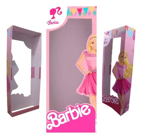 Caja Gigante De Barbie 1 80 Cm De Coroplast Para Fiestas En Venta En