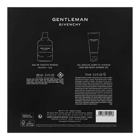 Order Givenchy Gentlemen Intense Set Eau De Toilette Intense Ml