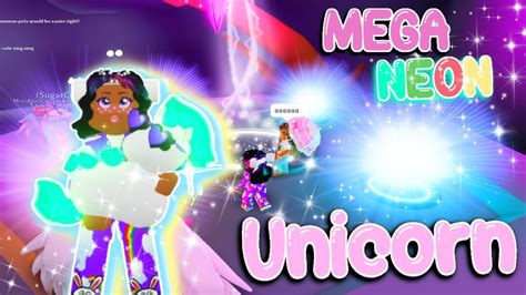 Mega Neon Unicorn In Adopt Me Roblox