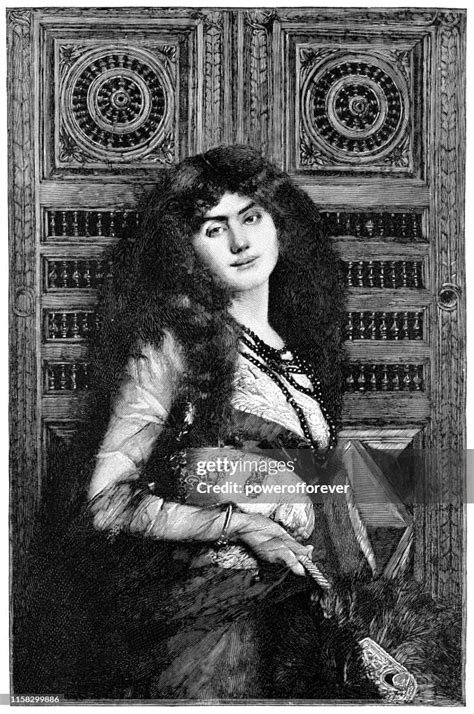 Circassian Beauty By Gustave Courtois 19th Century High Res Vector