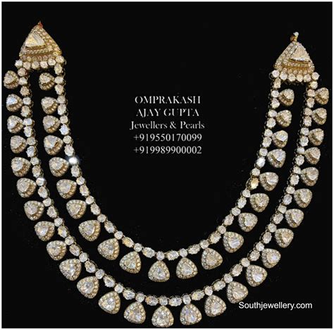 Layered Polki Necklace Indian Jewellery Designs