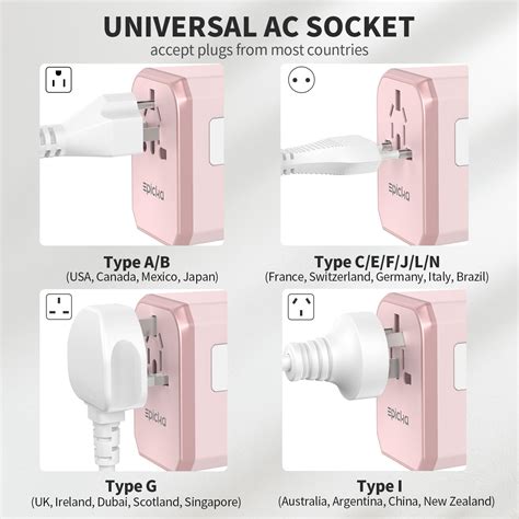 Epicka Universal Travel Adapter International Power