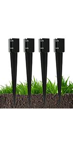 Amazon Gtongoko Feet Sturdy Duty Metal Fence Post Pack Of