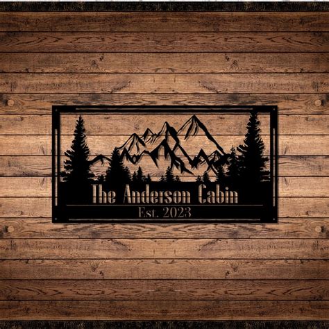 Custom Cabin Sign Cabin Signs Lodge Decor Cabin Decor Etsy