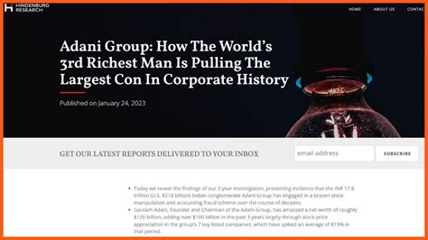 Adani Group Vs Hindenburg Research The Complete Story So Far