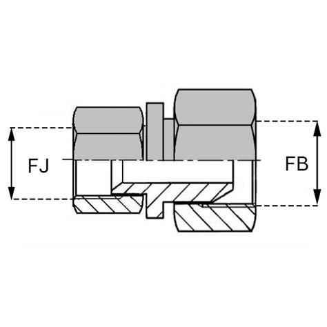 Jffbsp Adaptateur Hydraulique Droit Femelle Tournant Jic X Femelle