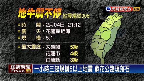 地牛翻身 花蓮週日晚間至少20震 三起規模5－民視新聞 Youtube