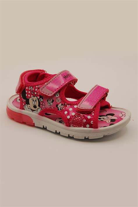 Walt Disney Sandale Cu Velcro Si Minnie Mouse Fucsia Eu Emag Ro