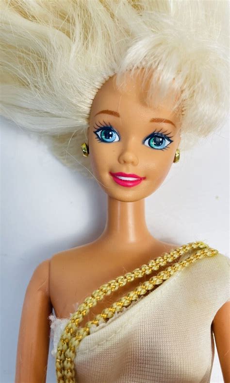 Vintage Barbie Body Head Mattel Blonde Hair Blue Eyes