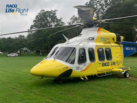 Racq Lifeflight Rescue Airlifts Injured Motorbike Rider Lifeflight