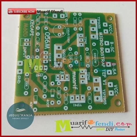 Jual PCB Power Amplifier Micro BOSTRAP TEF V1 MEREK NAMEC VERONIKA 341M