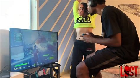 Latina Gf Interrupts Gamer Boyfriend As He Plays Fortnite