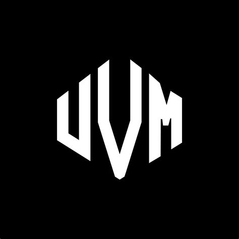 Diseño De Logotipo De Letra Uvm Con Forma De Polígono Diseño De