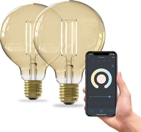 Calex Slimme Lamp Set Van 2 Stuks Wifi Led Filament Verlichting