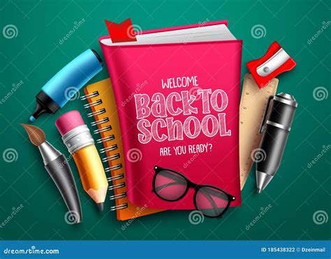 Back To School Vector Design Welcome Back To School Text With Colorful