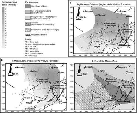 Isopach And Facies Maps Of Deposits Between The Base Of The Middle