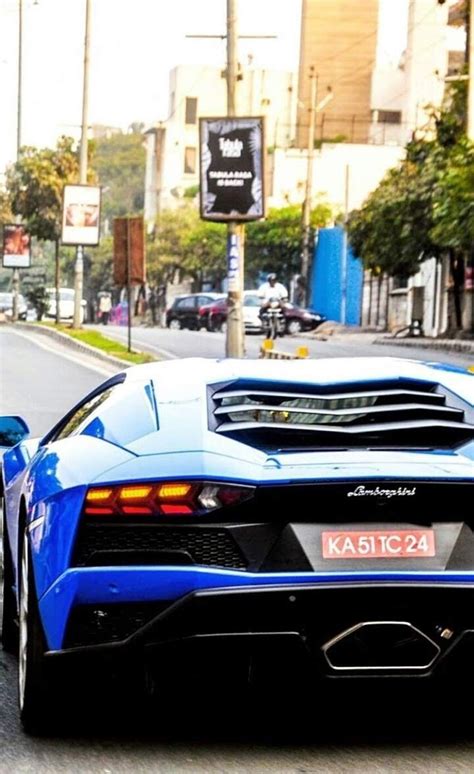 Lamborghini aventador blue