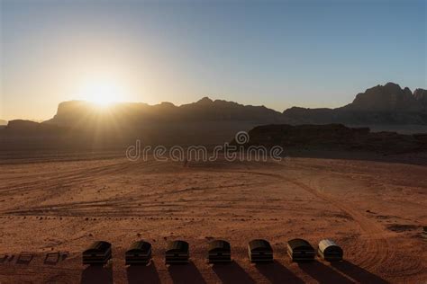 Wadi Rum sunrise stock image. Image of sunrise, travel - 11870483