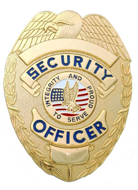 Security Guard Badge Gold - Etsy