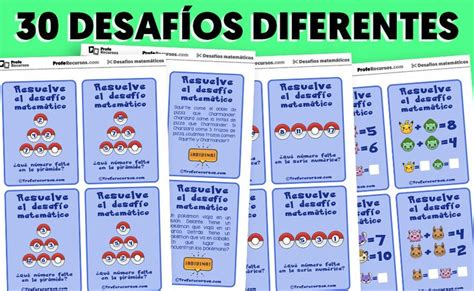 Desafíos y Retos Matemáticos para Niños Teachers Mate