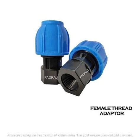 1 2 Inch PP Compression Fitting FTA Female Threaded Adaptor MDPE