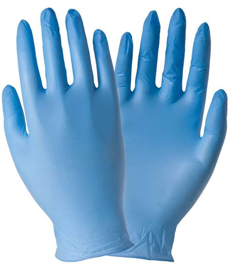 Set Pezzi Guanti In Nitrile Blu Monouso Senza Polvere Taglia S M L Xl