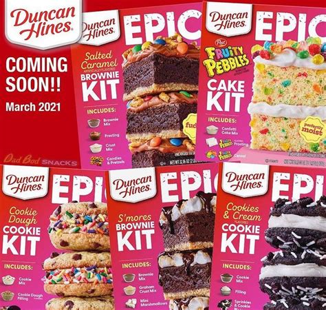 Duncan Hines Epic Assortment Salted Caramel Brownies Brownie Mix Cake Kit