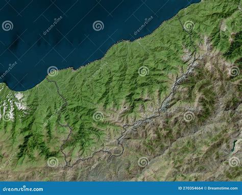 Rize Turkiye High Res Satellite No Legend Stock Illustration