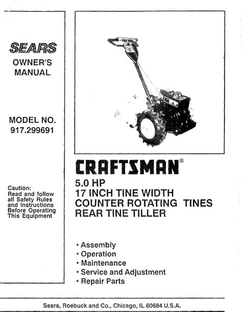 Craftsman Rear Tine Tiller Parts Diagram Wiring Diagram Database