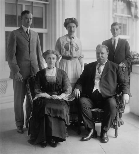 President William Howard Taft And First Lady Helen Taft With Their ...