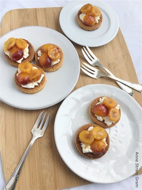 Tartelettes Aux Mirabelles Sur Palet Breton Et Mascarpone Anne Stram