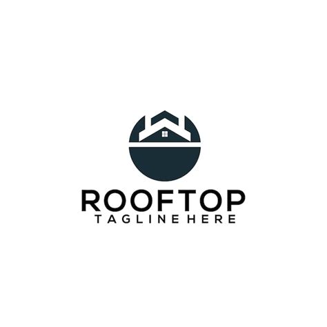 Premium Vector Rooftop Logo Concept Vector Isolated In White Background