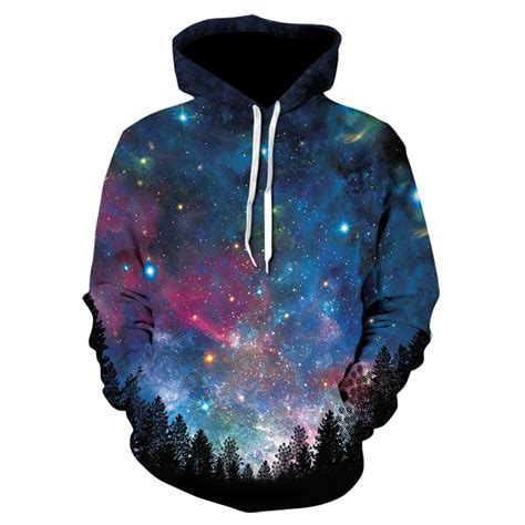 Devin Du Space Galaxy 3d Sweatshirts Menwomen Hoodies With Hat Print Stars Autumn Loose Hoody