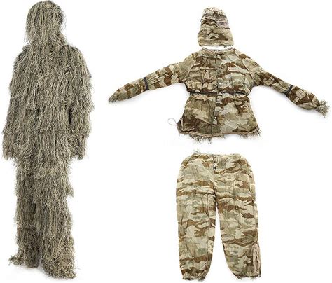 5 In 1 Suit Dry Grass Camo Clothing Hunters Military For Adults Amazon Ca Clothing And Accessories