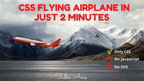 Css Flying Airplane Animation In Just Minutes Youtube