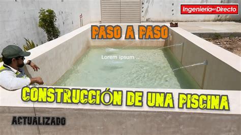 CONSTRUCCION DE PISCINA POOL PASO A PASO Video Actualizado